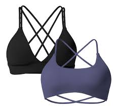 ZAAYO 2-pack Vadderad Sportbh med Korsrygg
