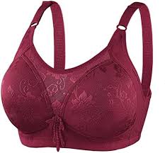 Sexig Plus Size Push-Up Bh i Tunn Bomull utan Stålring